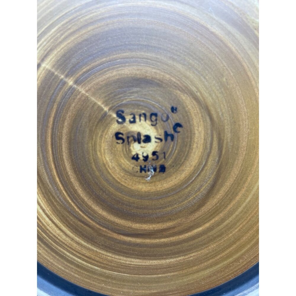 Vintage Sango Splash Brown Set of Four Dinner Plates 11" - Picture 5 of 9